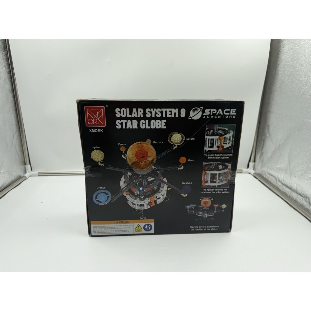 Dual-Mode Spinning Solar System Space Building Kit, STEM Model with Rotating ...